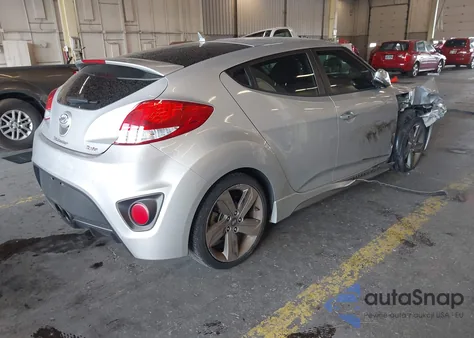 2013 Hyundai Veloster Turbo W/Blue из США, поврежденный, VIN KMHTC6AEXDU145719